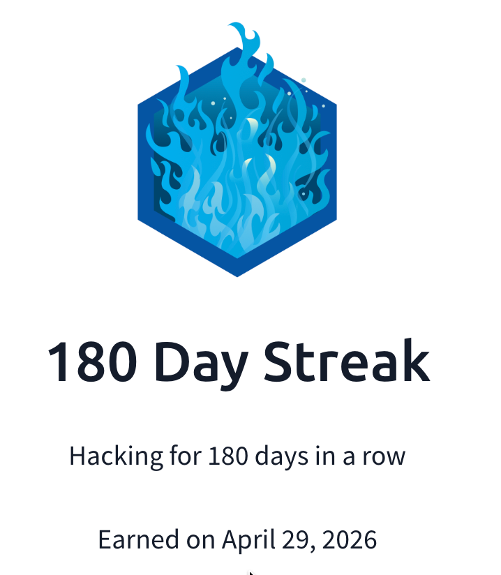 180 Day Streak Badge