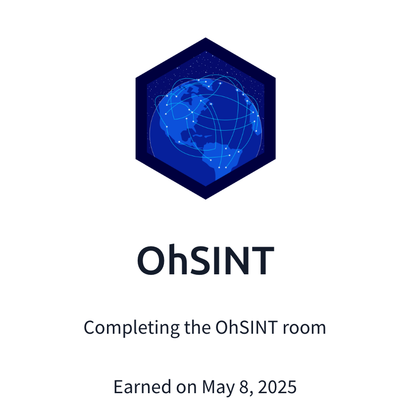 OhSINT Badge