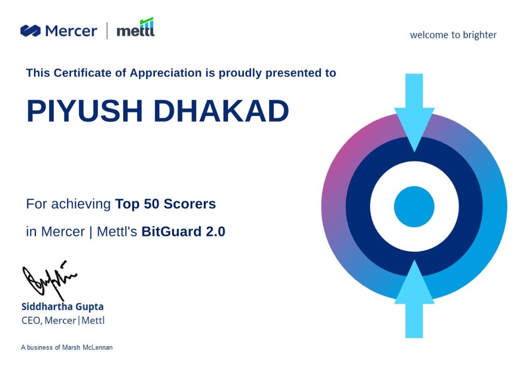 BitGuard Certificate