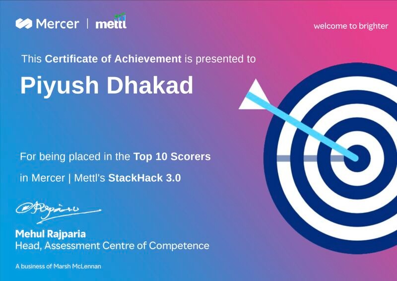 StackHack Certificate